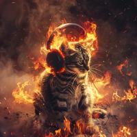 Cats and Fire: Soothing Sounds for Felines