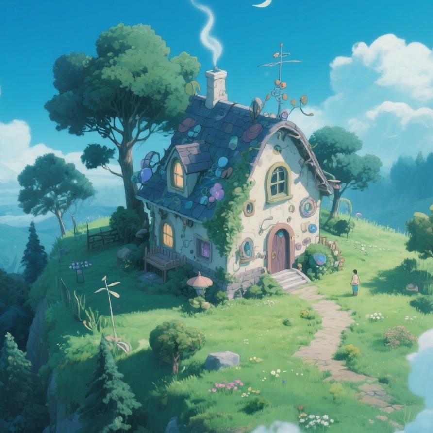 晾衣绳下的夕阳