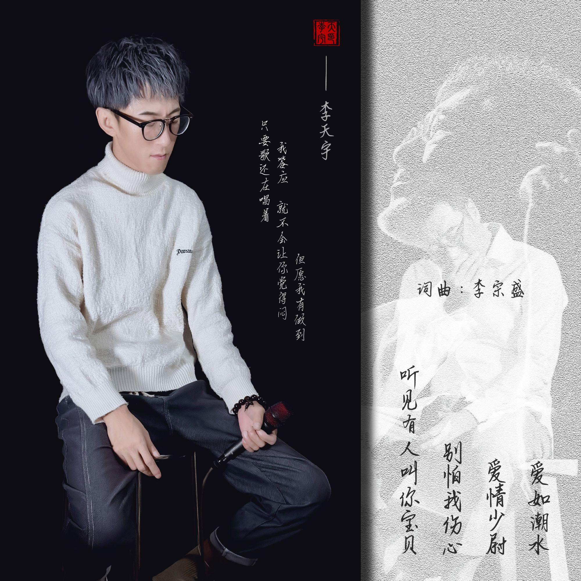 别怕我伤心+听见有人叫你宝贝+爱情少尉+爱如潮水 - 李天宇封面