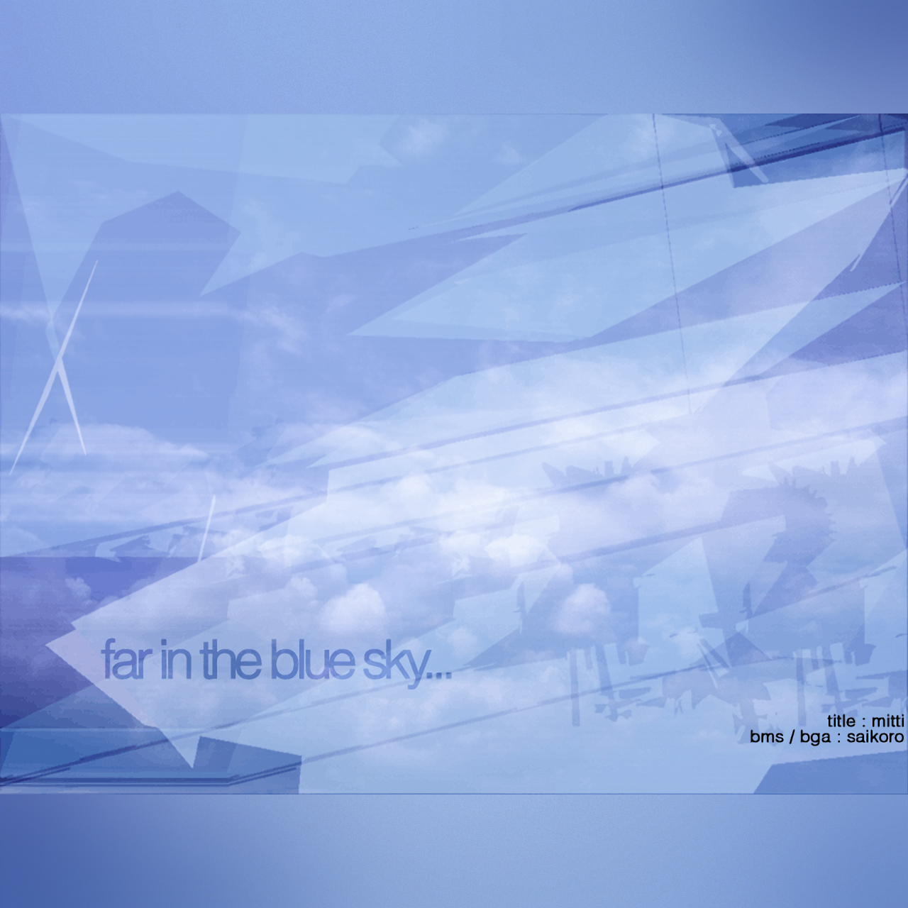 far in the blue sky...