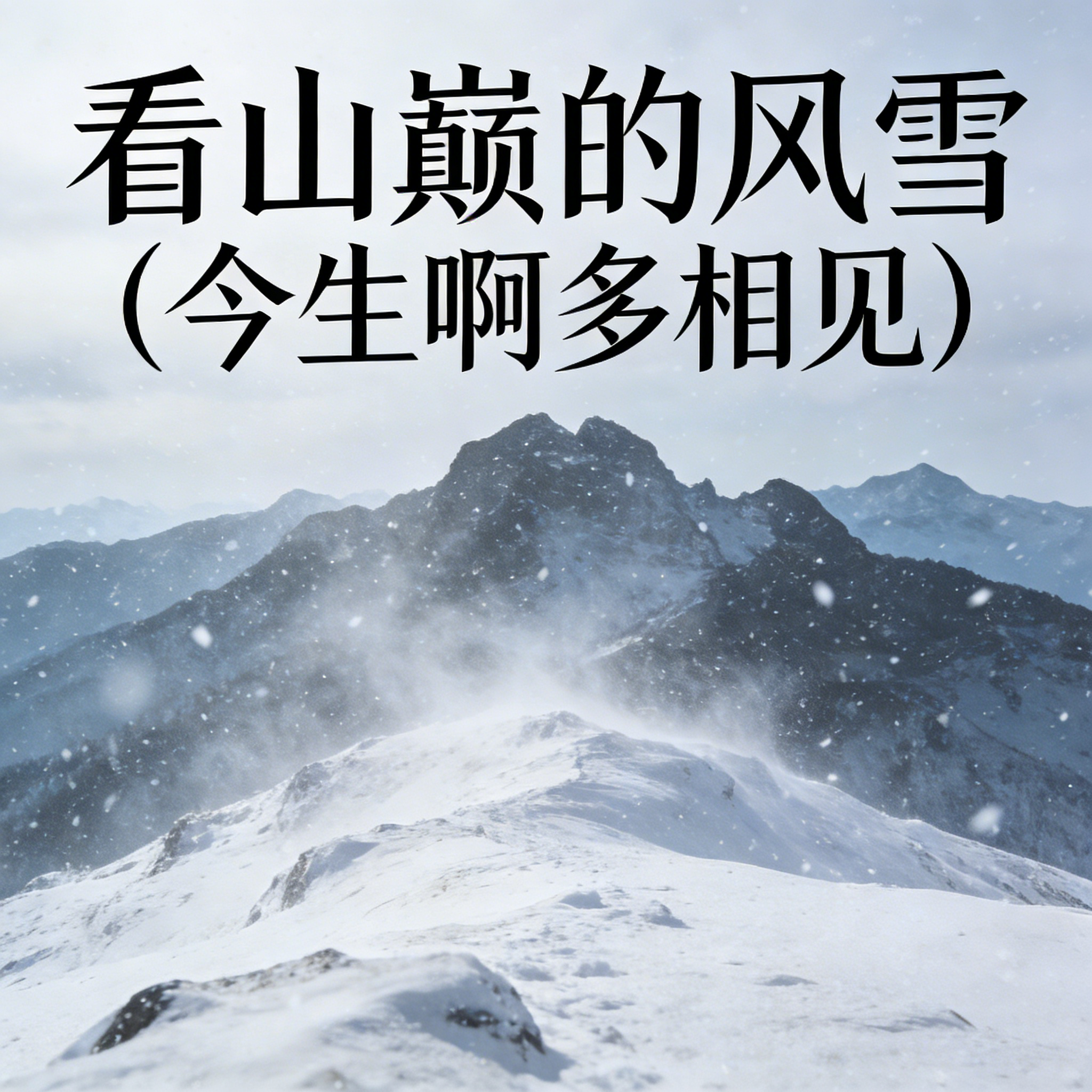 看山巅的风雪（今生啊多相见）封面