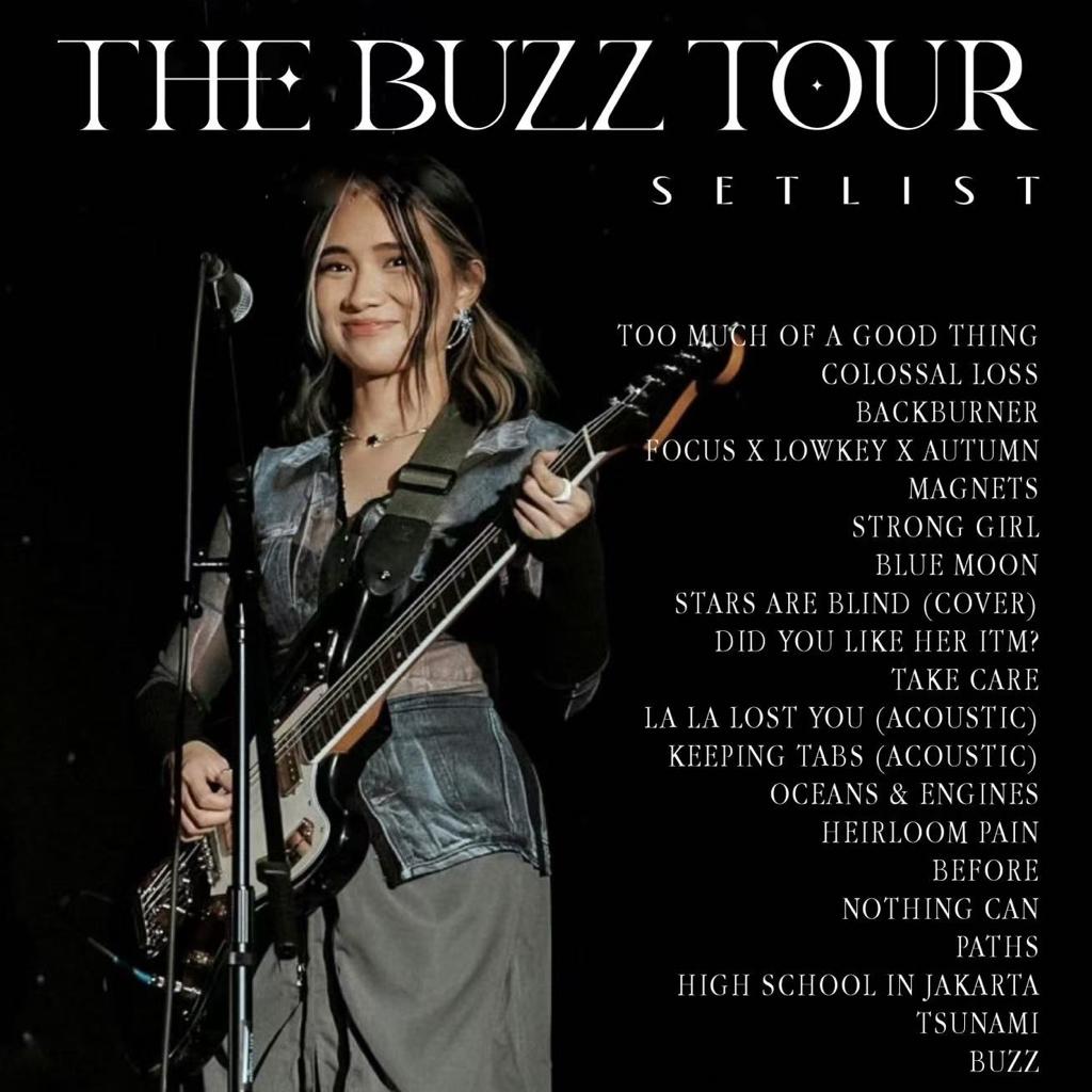 Niki:The Buzz Tour setlist