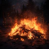 Fire's Lullaby: Soothing Sounds for Sleep