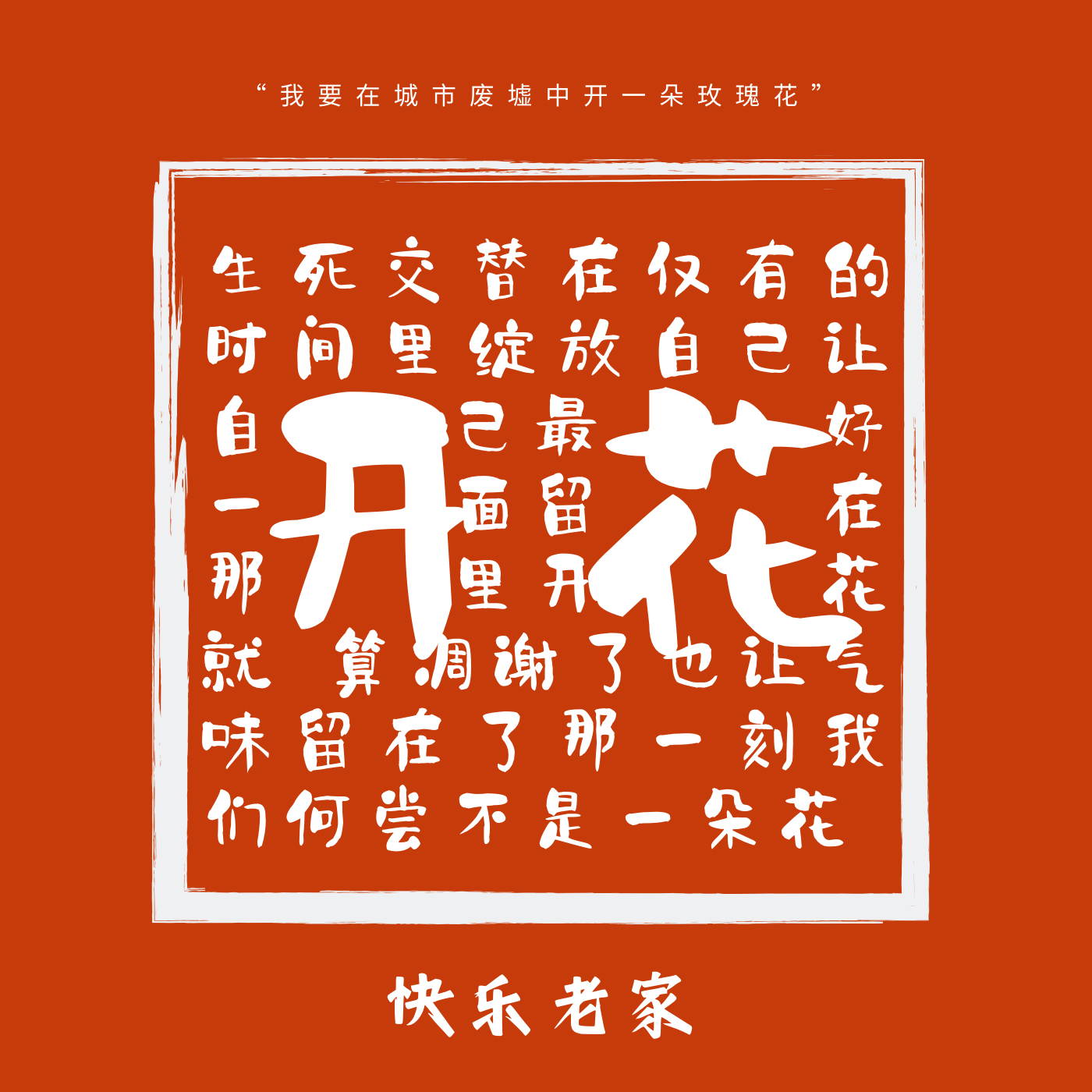 开花封面