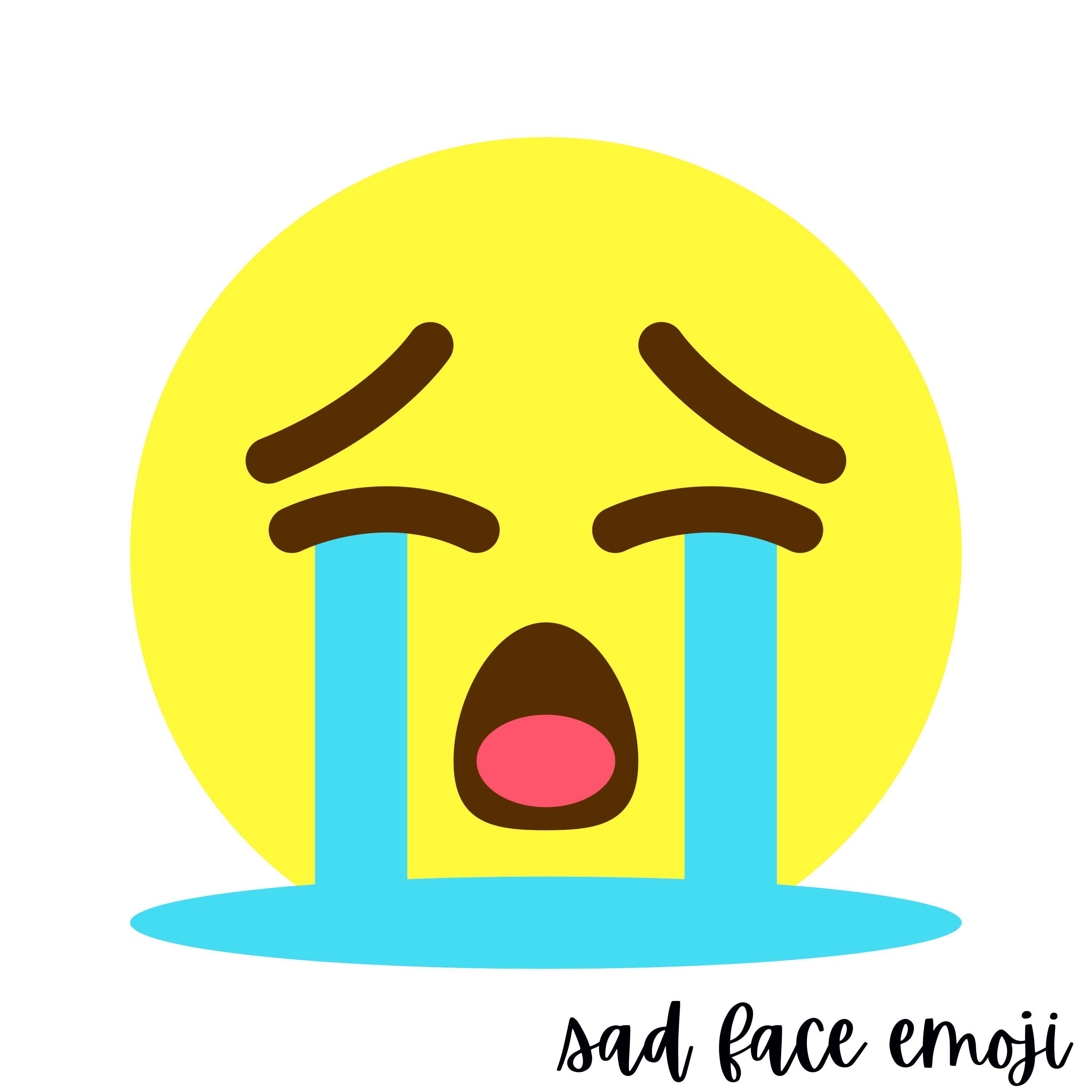 Sad Face Emoji