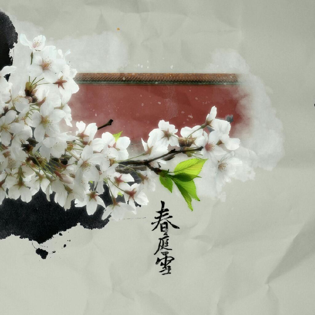 多情最是春庭雪，年年落满离人苑。