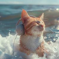 Cat's Ocean Melody: Music for Feline Relaxation