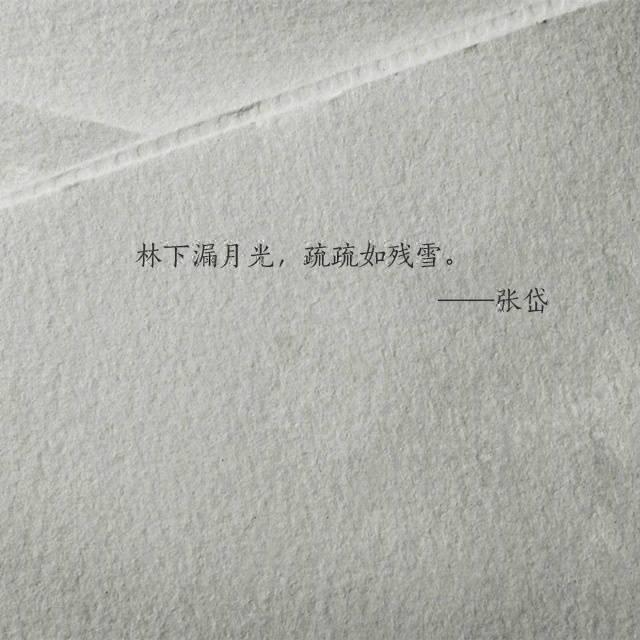 林下漏月光，疏疏如残雪