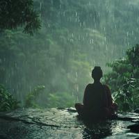 Vibraciones De Meditación Con Lluvia: Melodías Pacíficas