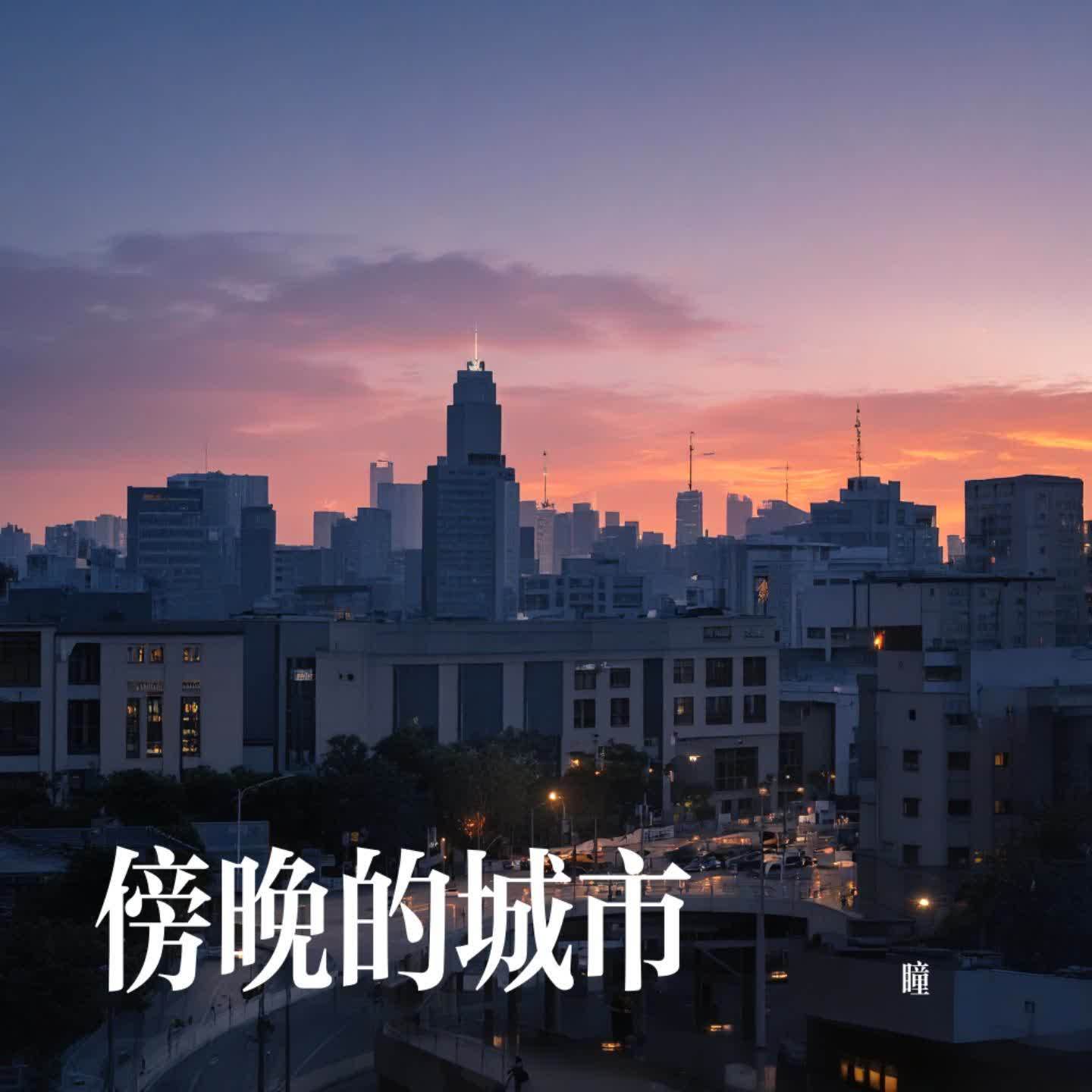 傍晚的城市封面