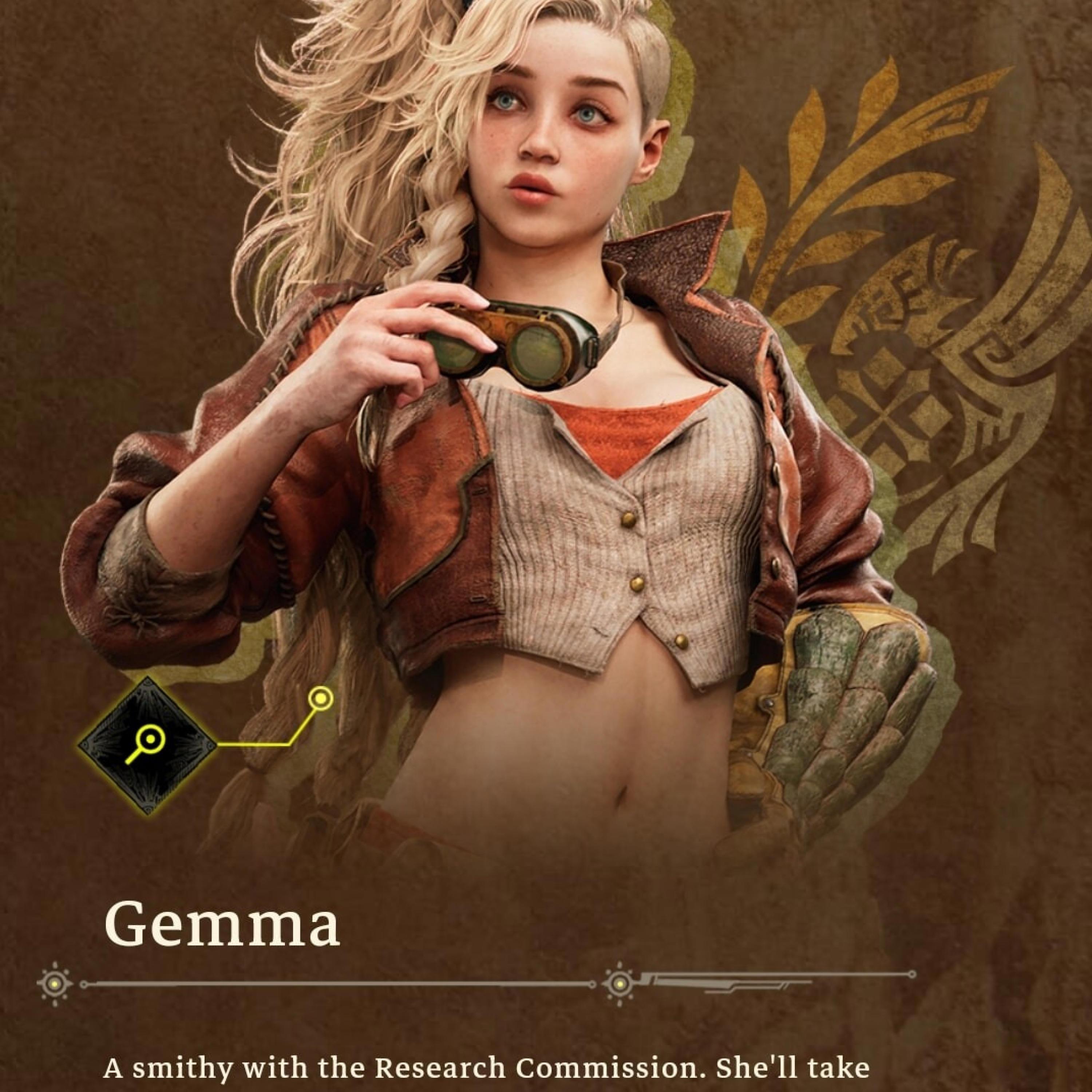 Gemma (from Monster Hunter Wilds)