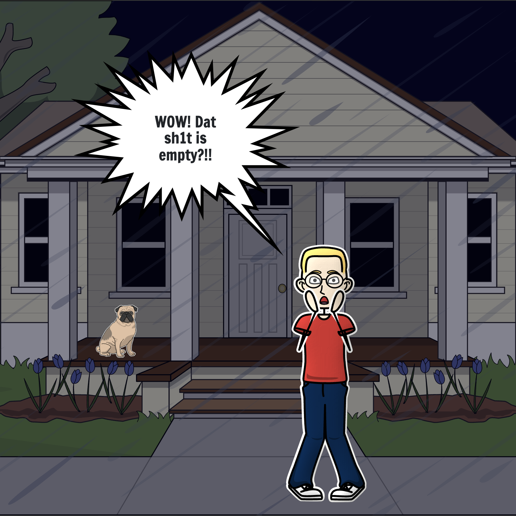 we found an empty house