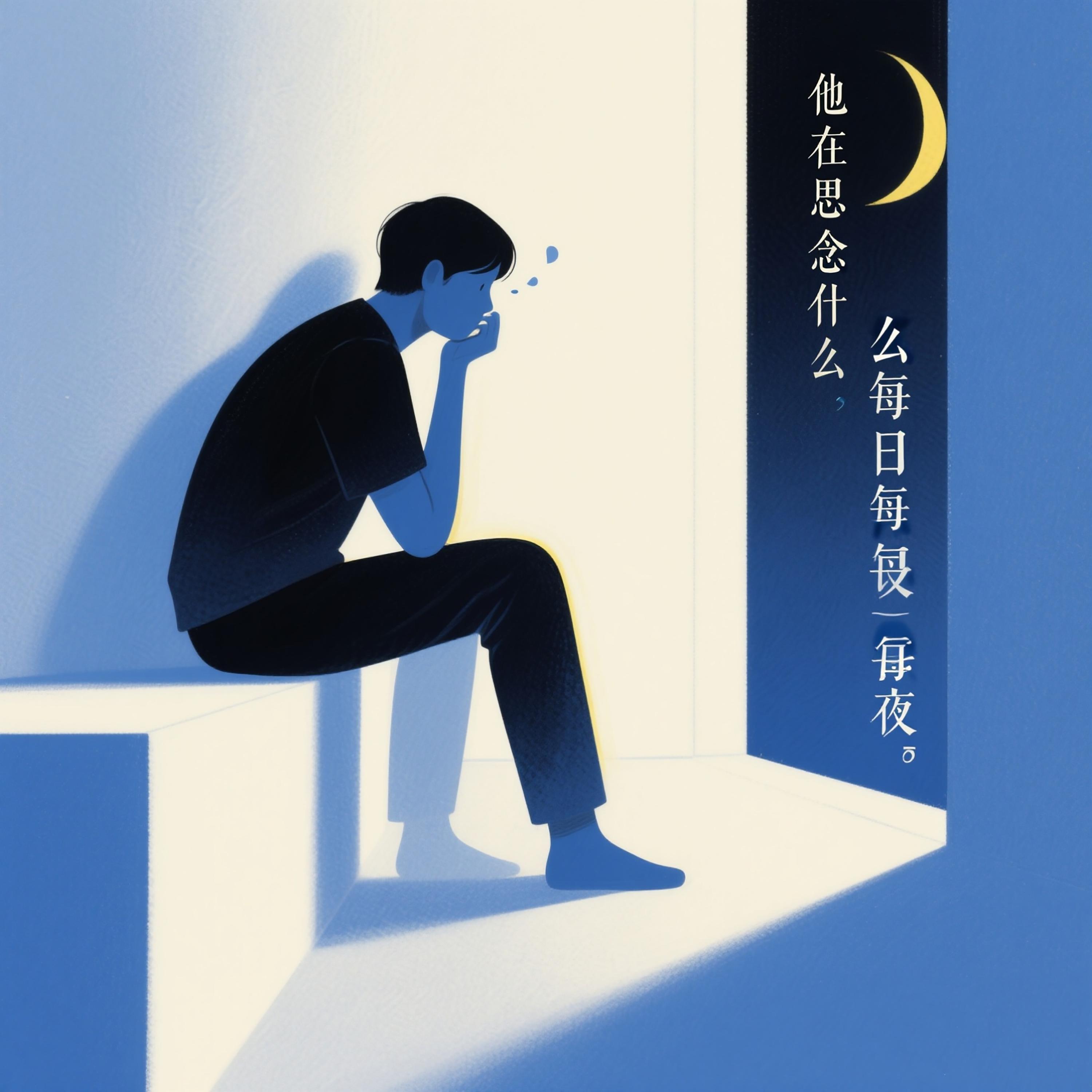 他在思念什么每日每夜(深情版)封面