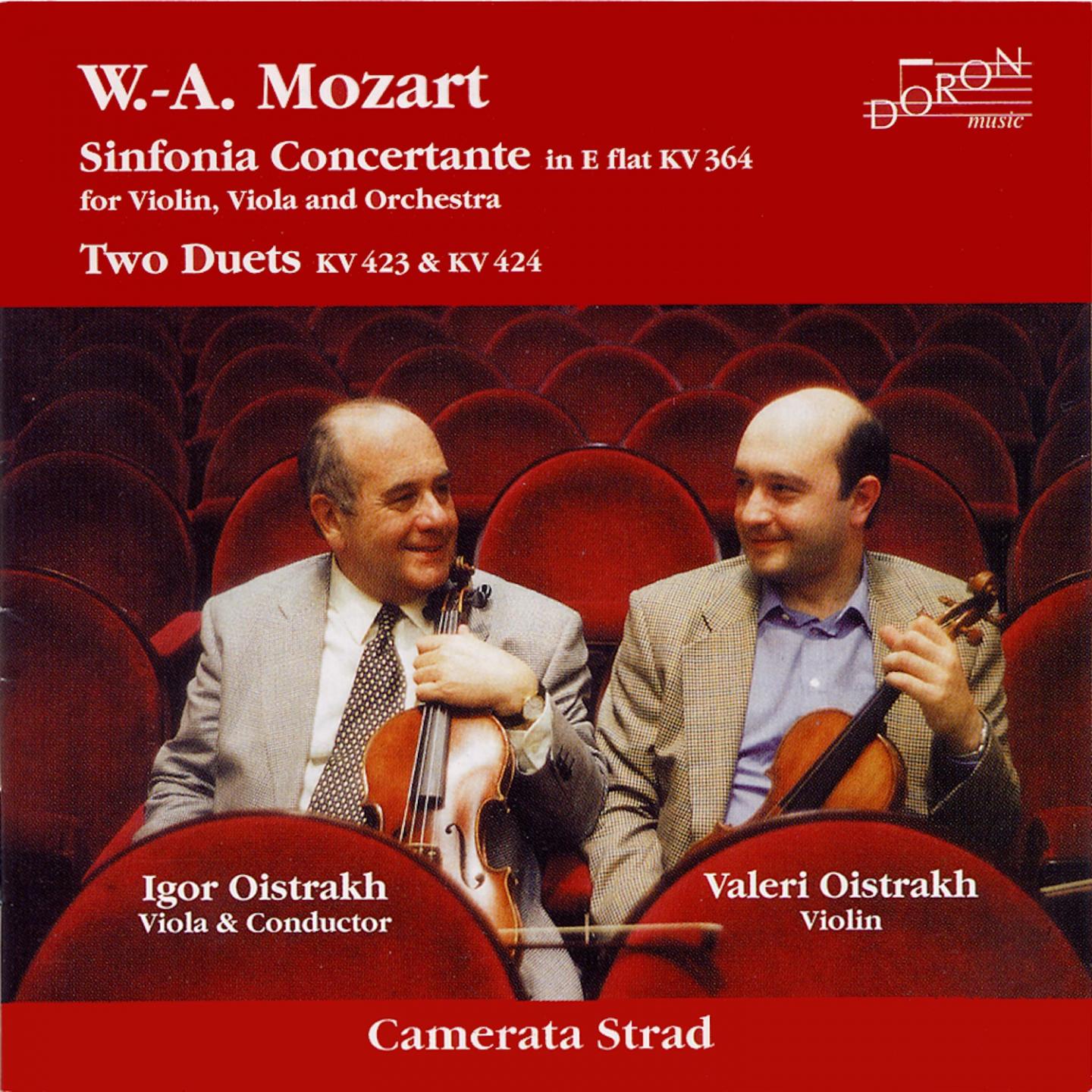 mozart: sinfonia concertante & two duets