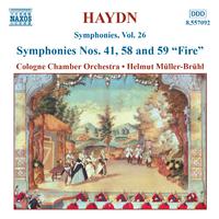 HAYDN: Symphonies, Vol. 26 (Nos. 41, 58, 59)