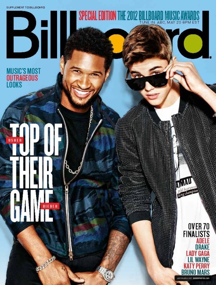 Usher亚瑟小子,贾斯汀比伯的伯乐。