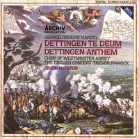 Handel: Dettingen Te Deum; Dettingen Anthem