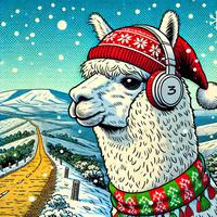 Alpacas en Navidad