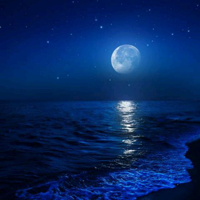 星空下的海封面