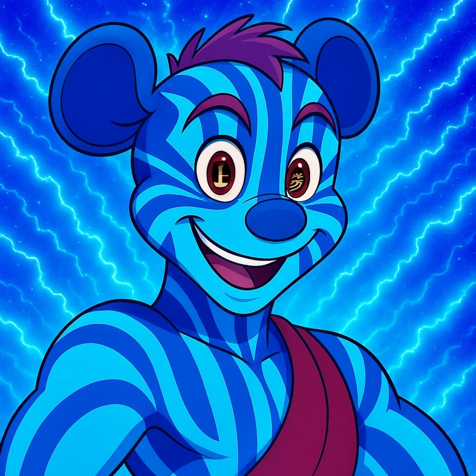 Akaza-theme Cartoon Style