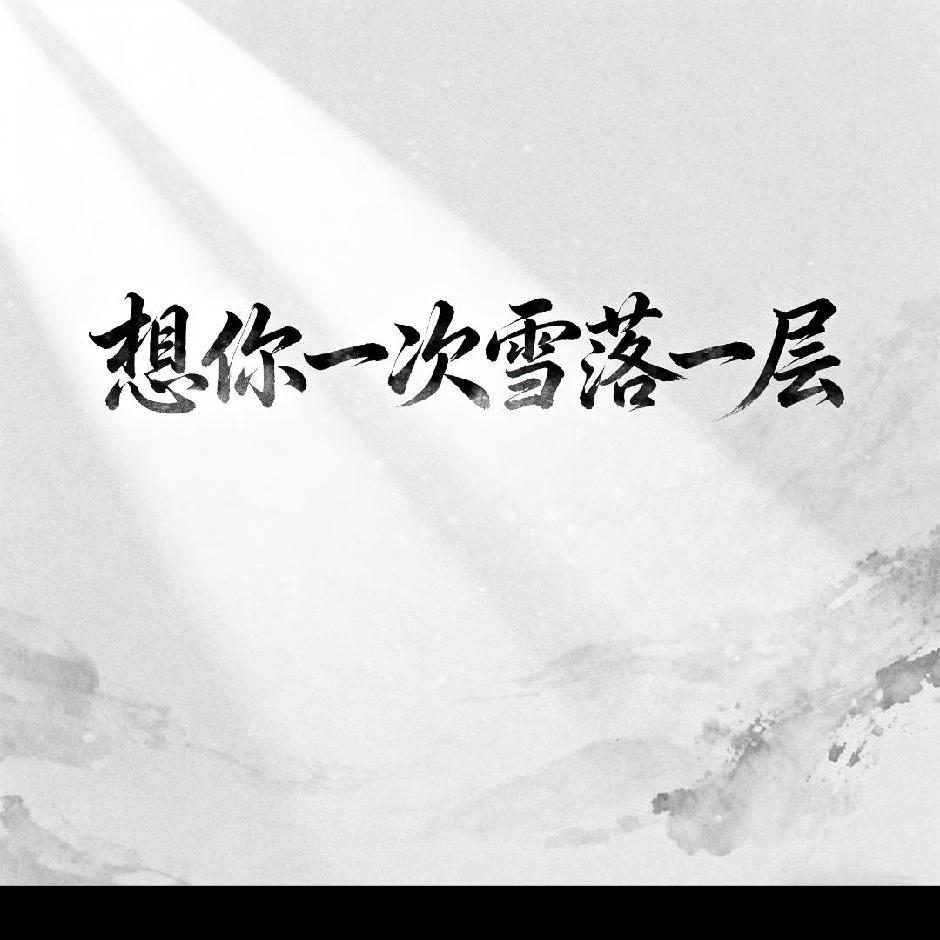 想你一次雪落一层封面