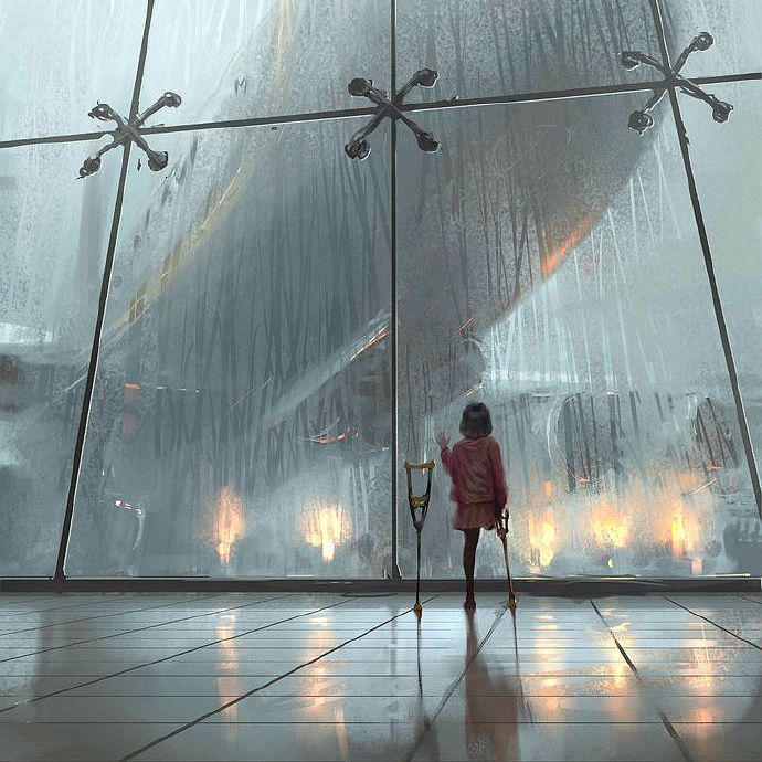 隔窗·雾雨人间