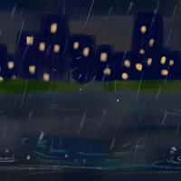 raining night