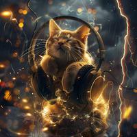 Purring Thunder: Cats Music Serenity