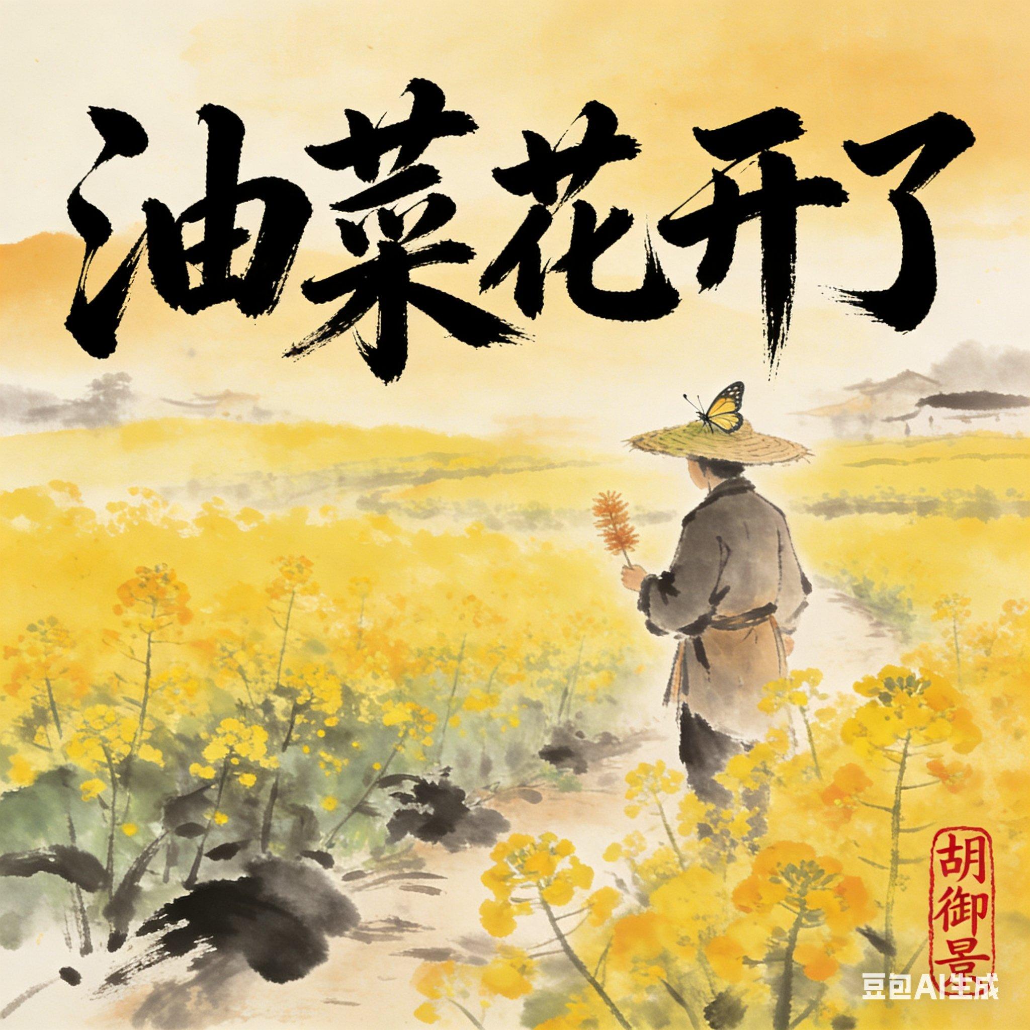 油菜花开了封面