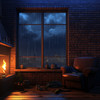 Fire Place Sounds - Soothing Rain and Fireside Hymns