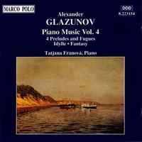 GLAZUNOV: Piano Music, Vol.  4