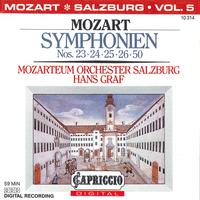 MOZART, W.A.: Symphonies, Vol.  5 (Salzburg Mozarteum Orchestra, Graf) - Nos. 23, 24, 25, 26 and 50