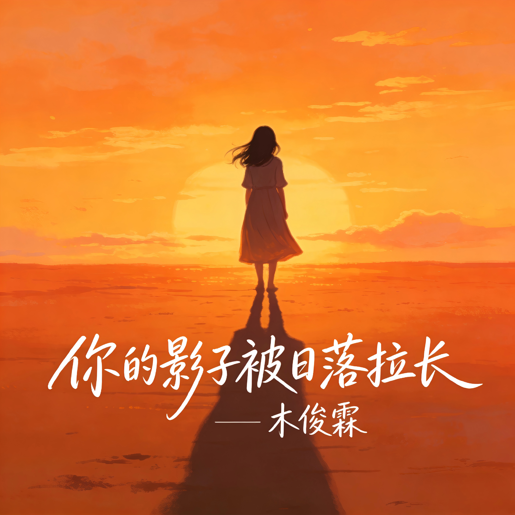 你的影子被日落拉长