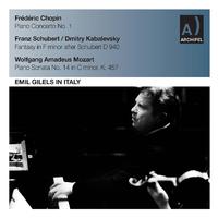 CHOPIN, F.: Piano Concerto No. 1 / KABALEVSKY, D.: Fantasy in F Minor / MOZART, W.A.: Piano Sonata No. 14 (Gilels) (1951, 1963)