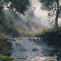 Calming Stream Sounds for Pet Relaxation