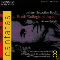 BACH, J.S.: Cantatas, Vol.  8 (Suzuki) - BWV 22, 23, 75