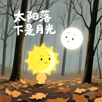太阳落下是月光