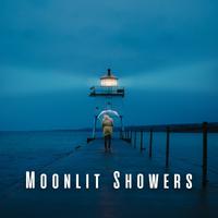 Moonlit Showers: Sleep Music with Rain on Umbrella