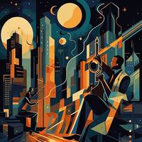 Cityscape Fusion: Progressive Jazz Music