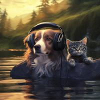 Gentle Streams: Pets Water Melodies