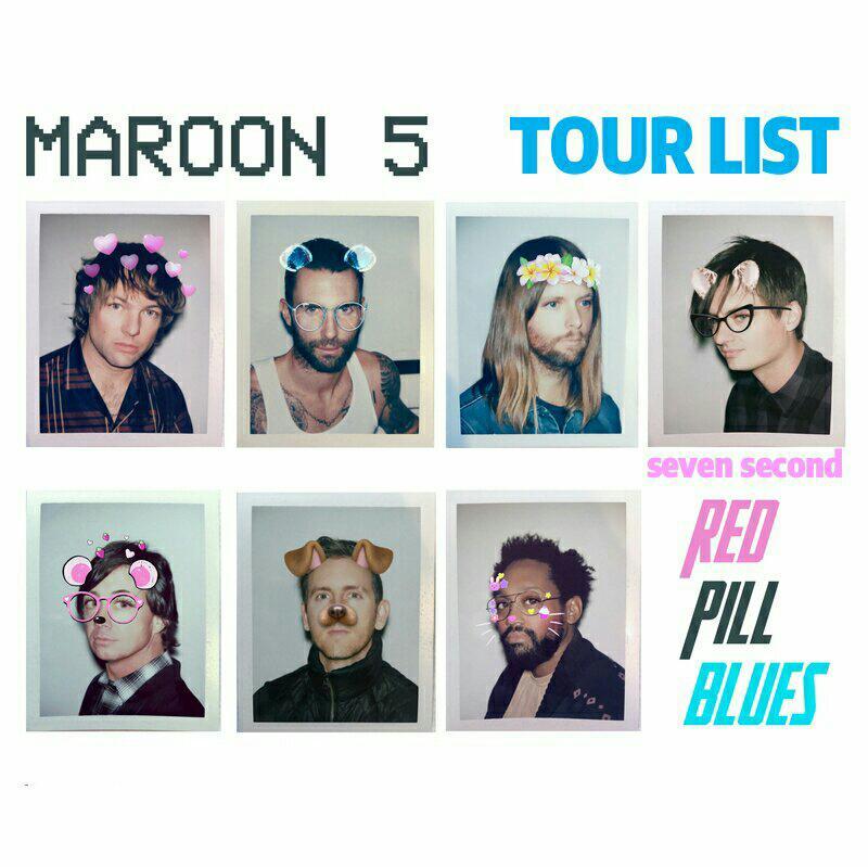 巡演歌单| Maroon 5