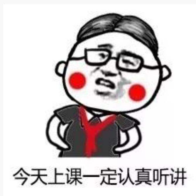 你认真上课的样子真像一张表情包