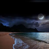 Cerulean Dreams: Oceanic Melodies Under Moonlight