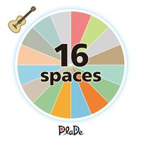 16 spaces