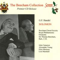 HANDEL, G.F.: Solomon [Oratorio] (arr. T. Beecham) (Cameron, A. Young, Morison, Marshall, Beecham Choral Society, Royal Philharmonic, Beecham)