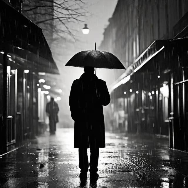 雨幕中的孤独封面