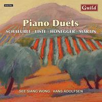 Piano Duets by Liste, Honegger, Schaeuble, Martin