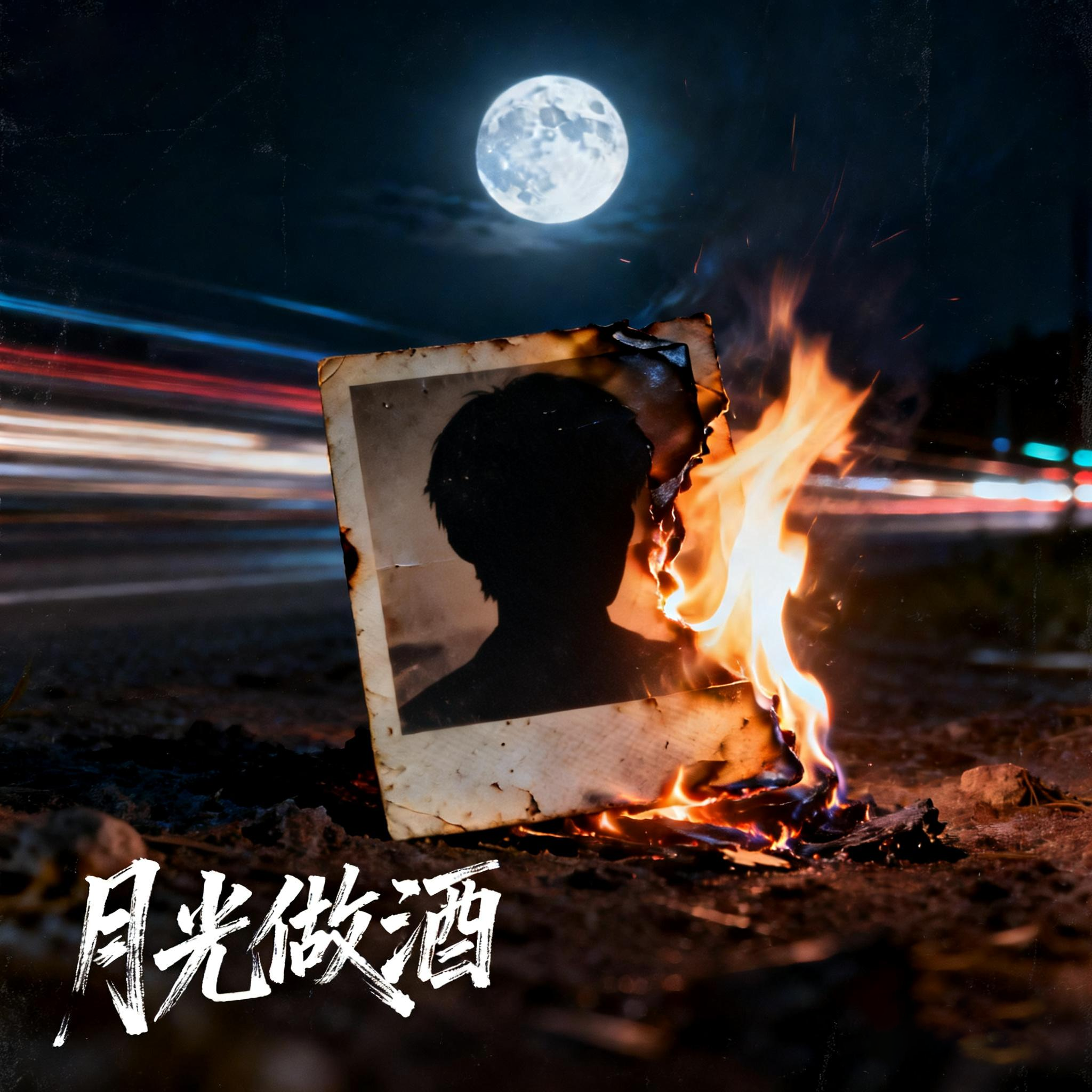 月光做酒封面