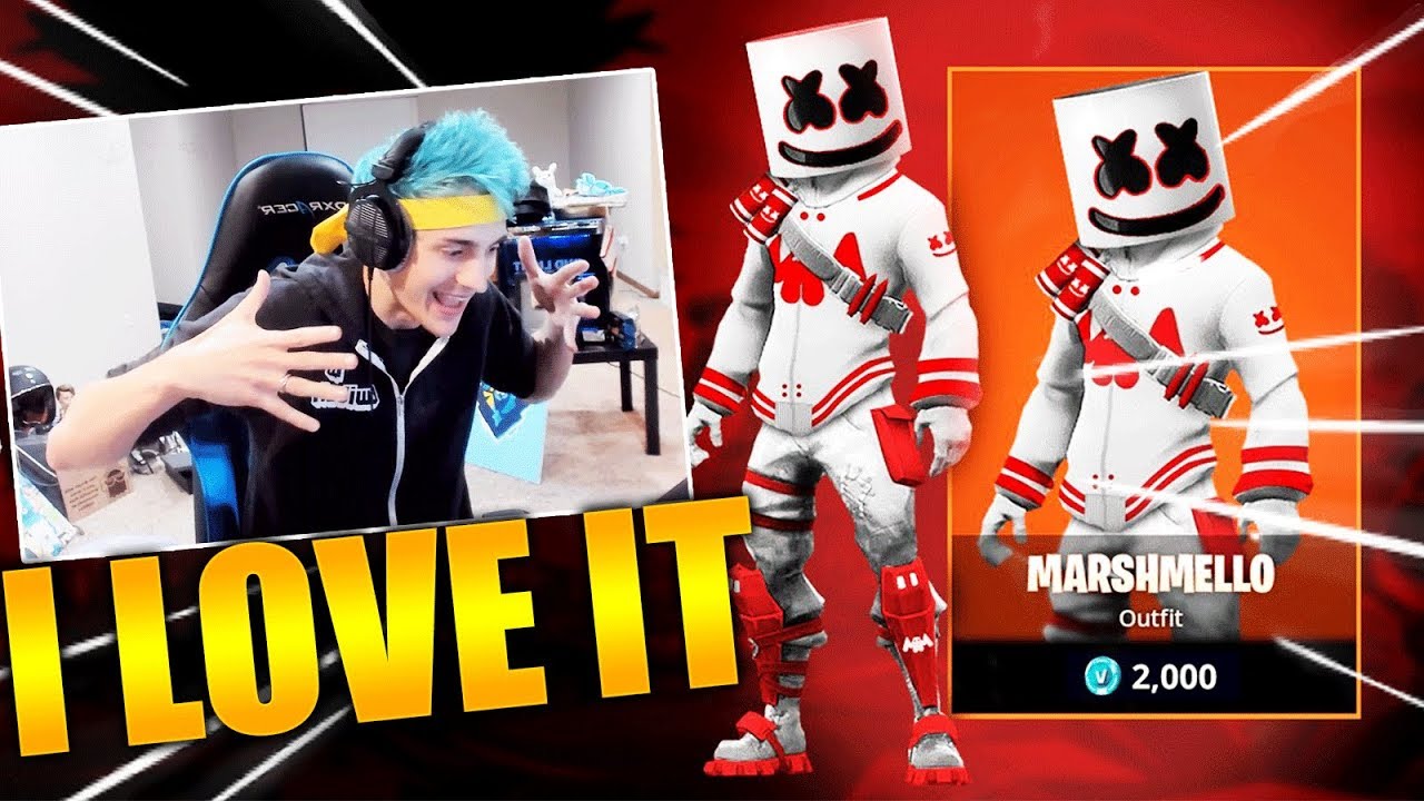 Marshmello与电竞选手开黑玩堡垒之夜 迎接美