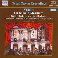 VERDI: Ballo in Maschera (Un) (Gigli, Caniglia) (1943)